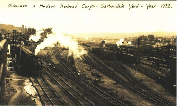 Delaware and Hudson Train Yard, Carbondale,