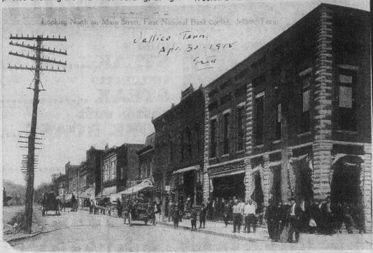 View of Main Street looking north, dated April 30, 1915