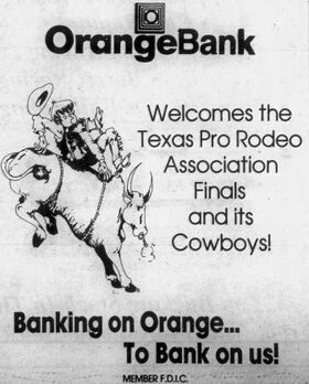 Advertisement from 1989 for the Orange Bank