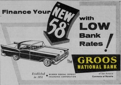 A 1957 advertisement for auto loans