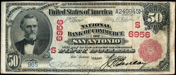 1902 Red Seal $50 bank note