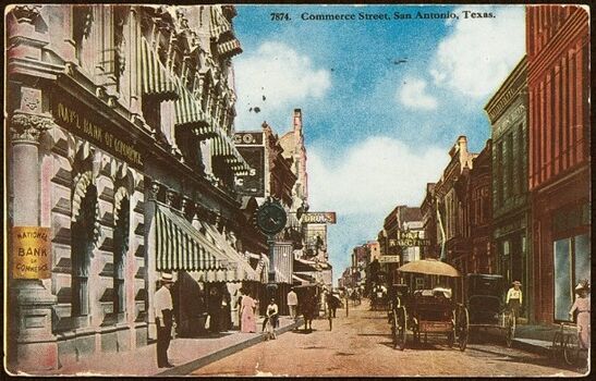 Postcard of the National Bank of Commerce of San Antonio