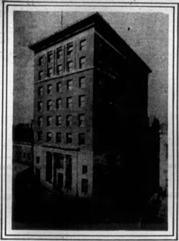 A 1923 photo of the National Bank of Charlottesville