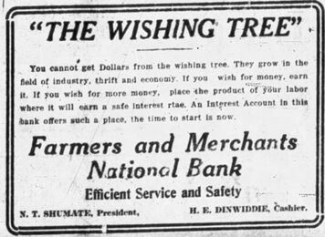 December 1919 advertisement