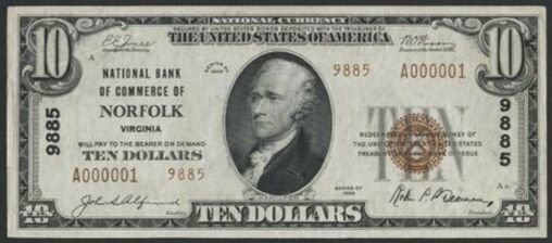 1929 Type 2 $10 bank note