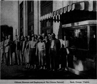 Officers and employees of the Citizens National Bank of Orange