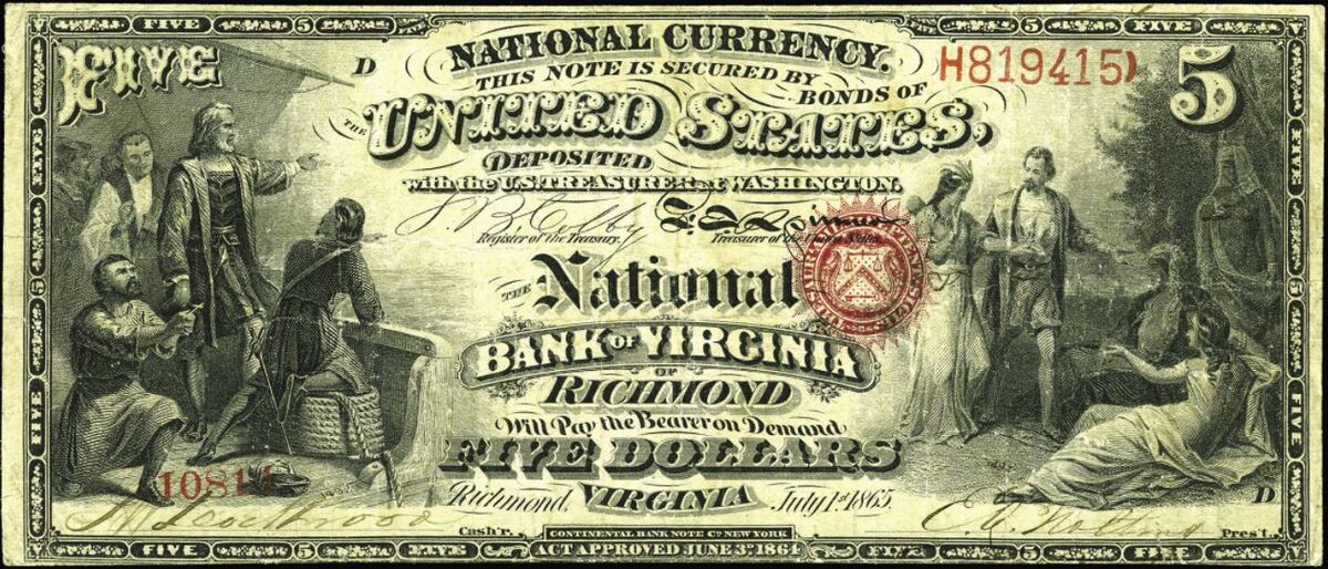 Virginia Bank Note History Bank Note History