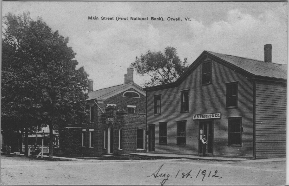 First National Bank of Orwell, VT (Charter 228) Bank Note History