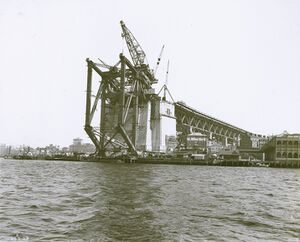 493 View from harbour first panel complete. 20-2-1929