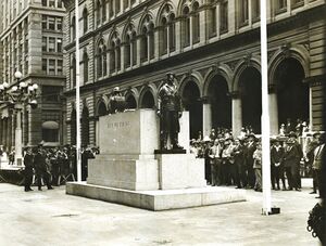 497 The Cenotaph prior to unveiling. 22-2-1929