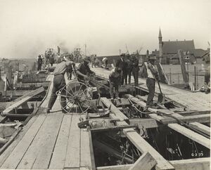 499 Pouring arch rib of 120ft arch. 6-3-1929