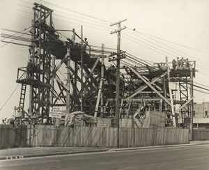 501 Pouring arch rib of 120ft arch. 6-3-1929