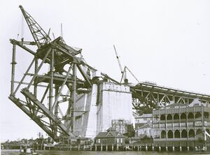 514 Erection of 2nd panel. 9-5-1929