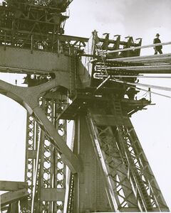 519 Cable anchorage at top of end post. 6-6-1929