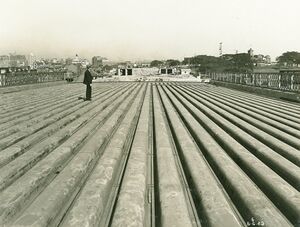 523 View from deck of south approach spans looking southward. 6-6-1929