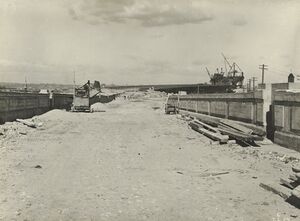 530 Site of platform of shore tracks at Kirribilli station. 7-6-1929