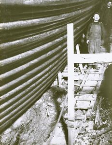 540 Cables and bottom of cable tunnel. 25-6-1929