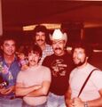 Chris with some South Florida Mustangs at the National Gay Reno Rodeo, 1982