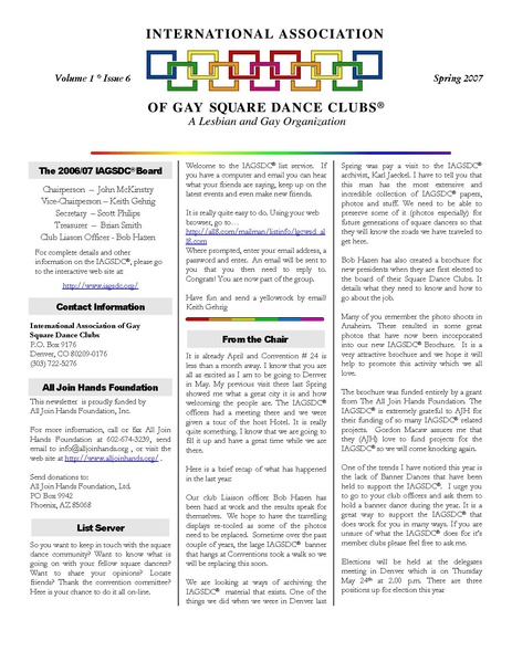 File:2007.04 Newsletter IAGSDC v.1 no.6 Spring 2007.pdf