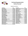 Photo Schedule