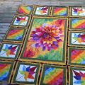 Raffled quilt made by Barb Mazerolle