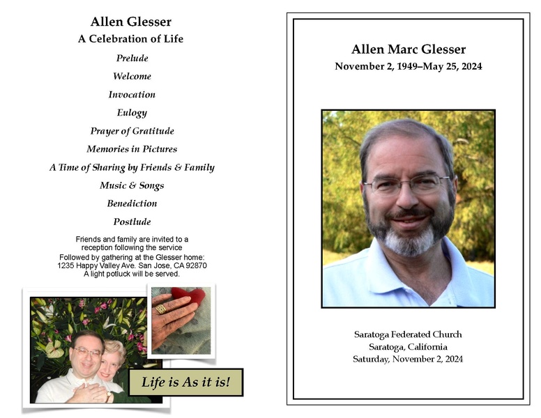File:Allen Glesser Celebaration of Life Leaflet.pdf