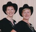 With her partner Debbie VanZee (R) at Anchors Aweigh With a Half-Sashay, 2003