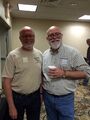 Bob Bauer and Ping DiBella at Peel the Pumpkin, 2015