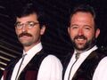 With his partner Mark McLoney (R) at Stars, Thars & Cable Cars, 1996