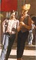 Carl Hammond (L) and Cap Moran (R) dancing in San Francisco, Easter, April 1984