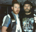 At Peel The Apple's post-convention Twilight Cruise with Bill Houghton (right), 1989