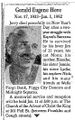 Obituary (Bay Area Reporter)