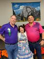 At Harvest Hoedown, Yuba City, CA, October 2022. With James Ozanich, Joe's mom, Marion Barry, and Joe Saltel