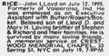Obituary (The Daily News)