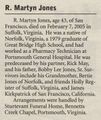 Obituary (Bay Area Reporter)