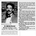 Obituary (Seattle Gay News')