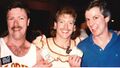 Patrick Coleman (L), James Ozanich, and BJ Dyer, at the 1st San Francisco Fly-In, April in Paradise: The Rites of Spring, April 29, 1989