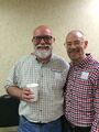 Ping DiBella and Keith Garrod at Peel the Pumpkin, 2015
