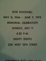 Memorial Celebration flyer