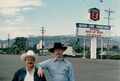 With Brian Porcher (R) at the Reno Gay Rodeo, Aug 1982