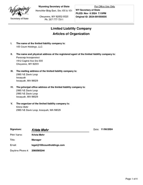 File:100 Count Holdings - Certificate of Formation.pdf