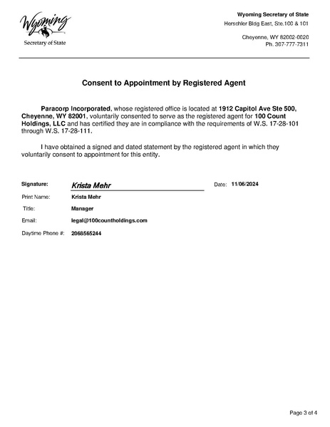 File:100 Count Holdings - Certificate of Formation.pdf