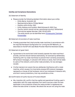 Avalution AG Identity and Compliance Declarations 20250827 signed.