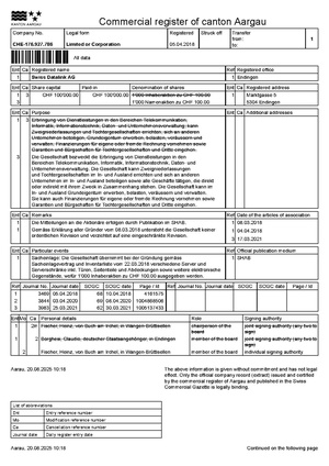 Company registration
