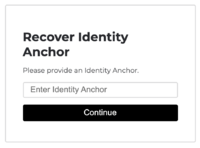 Recover a lost identity