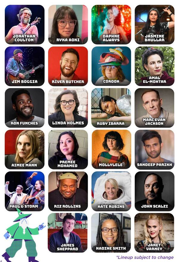 Grid image of the initial JoCo Cruise 2026 lineup