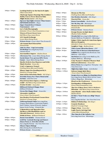 File:JoCo Cruise 2020 - Day 5 - Daily Schedule Flyer.pdf