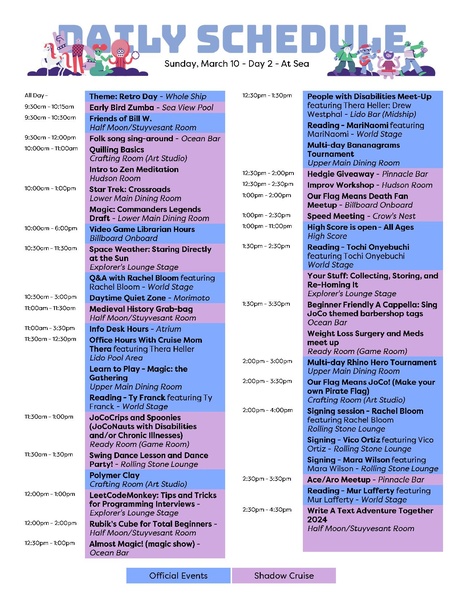 File:JoCo Cruise 2024 - Day 2 - Daily Schedule Flyer.pdf