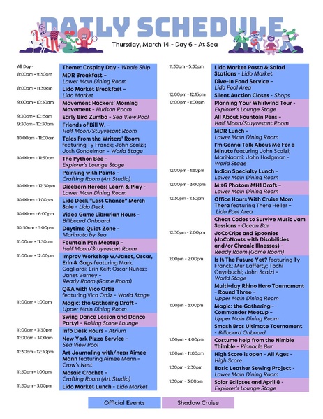 File:JoCo Cruise 2024 - Day 6 - Daily Schedule Flyer.pdf