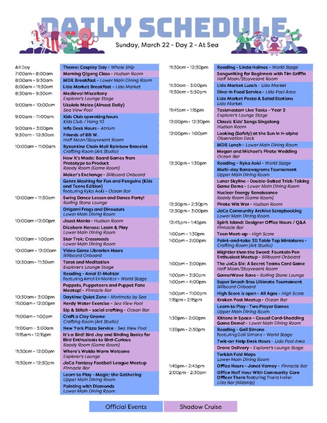 File:JoCo Cruise 2026 - Day 2 - Daily Schedule Flyer.pdf